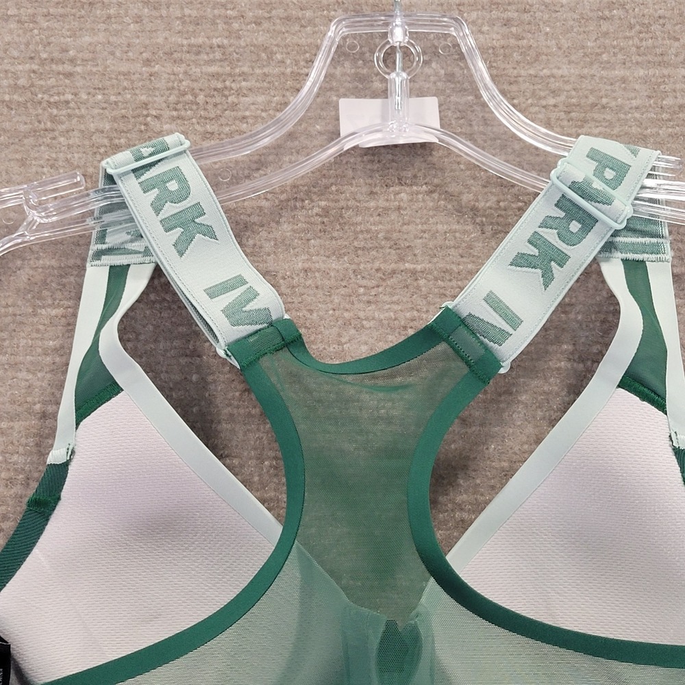 Adidas IVY PARK Green Zip Front Racerback Sports Bra XS - Picture 7 of 7